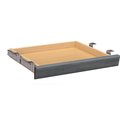 Hon Center Drawer, f/Single Ped., 22"x15-3/8"x2-1/2", Sterling Ash HON1522LS1